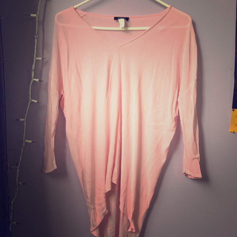 Pink long-sleeve top